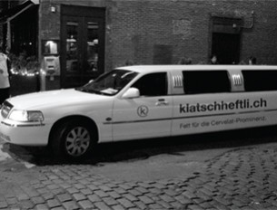 Classy Design für flashy Klatsch über trashy Cervelat-Promis.